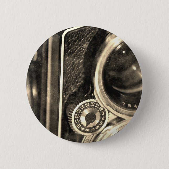 Rolleiflex Camera Pinback Button (Front)