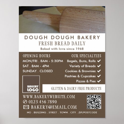 Roller and Pastry Bakers Bakery Store Advert Poster