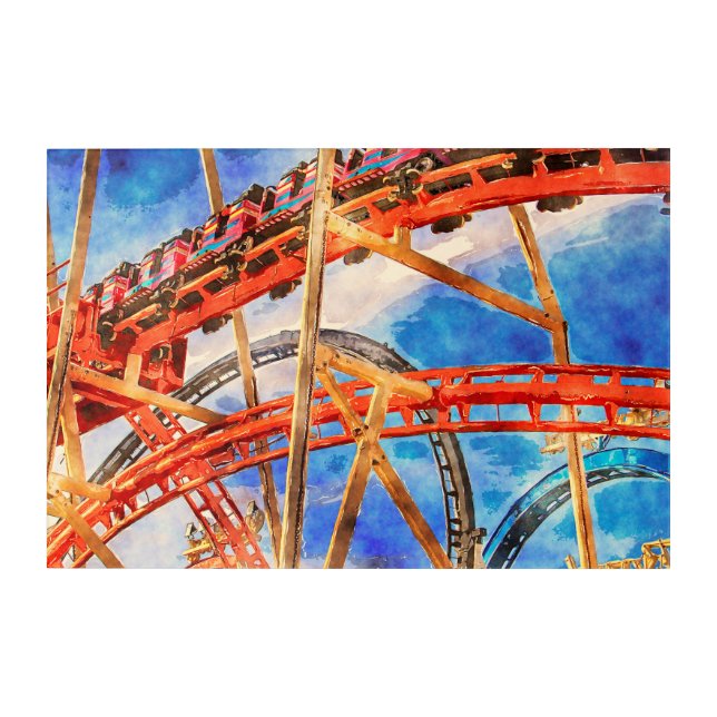 Roller coaster Acrylic Print  (Front)