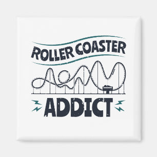 Roller Coaster Addict Magnet