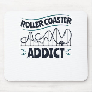 Roller Coaster Addict Mouse Pad