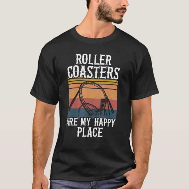 Roller Coaster Amusement Park  Carnival Ride Tee (Front)