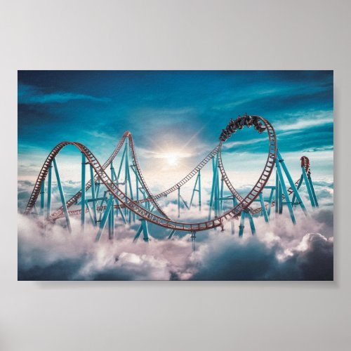 Roller coaster_ amusement park poster