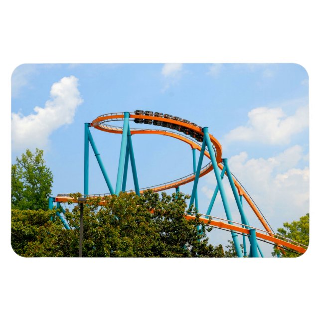 Roller Coaster Background Magnet (Horizontal)
