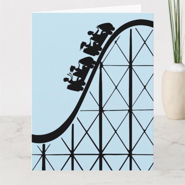 ROLLER COASTER BIRTHDAY Greeting Card (Front)