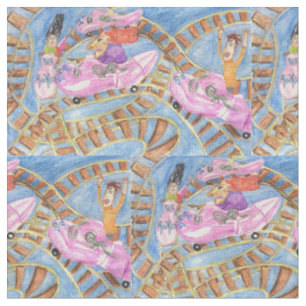 Roller Coaster Bonanza Fabric