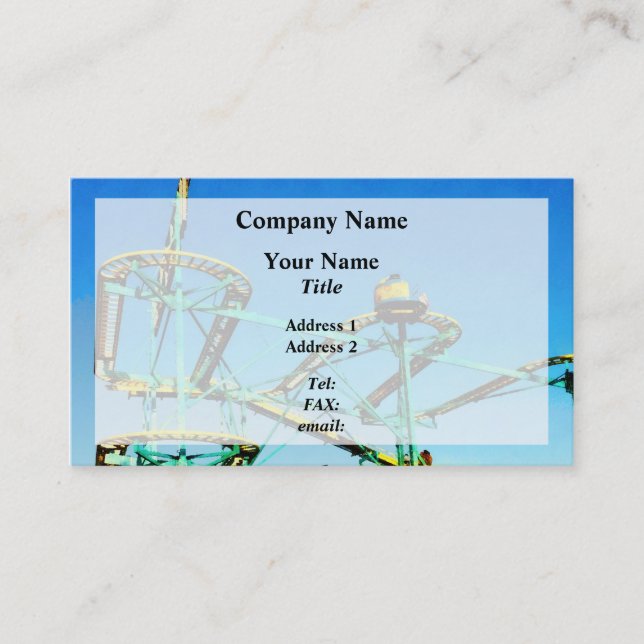 Roller Coaster Business Card (Front)