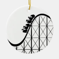 Roller Coaster Ceramic Ornament