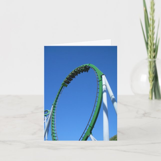 Roller Coaster Christian Inspirational Scripture Card (Front)