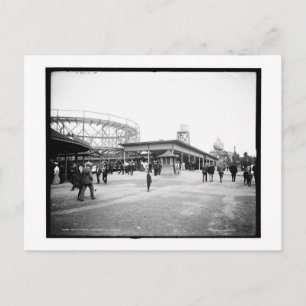 Roller Coaster, Euclid Beach, Cleveland,OH Vintage Postcard