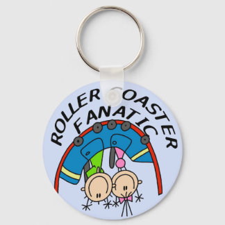 Roller Coaster Fanatic Tshirts and Gifts Keychain