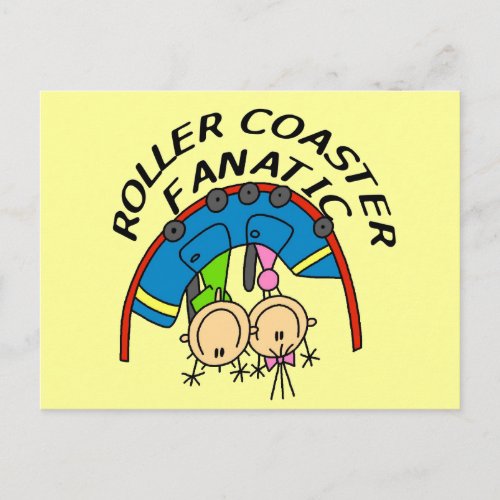 Roller Coaster Fanatic Tshirts and Gifts Postcard