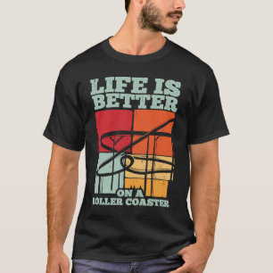 Roller coaster fun amusement park fans 1 T-Shirt
