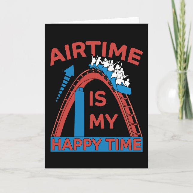 Roller Coaster Funny Amusement Park Gift Card (Front)