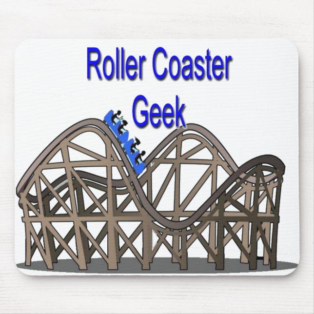 Roller Coaster Geek Mousepad (Front)