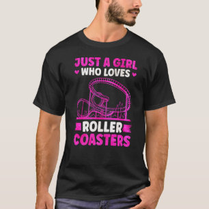 Roller Coaster Girl Amusement Park Roller Coaster T-Shirt