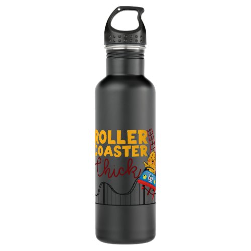 Roller Coaster Girl Chicken Roller Coaster Chick 2 Stainless Steel Water Bottle