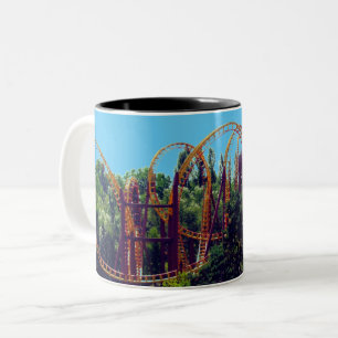 Roller Coaster in France Two-Tone Coffee Mug