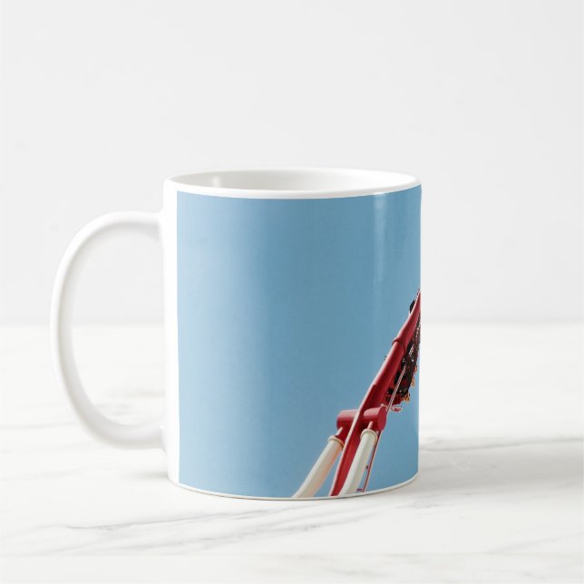 Roller coaster in the morning coffee mug (Left)