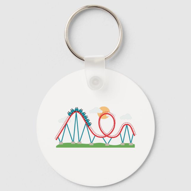 Roller Coaster Keychain (Front)