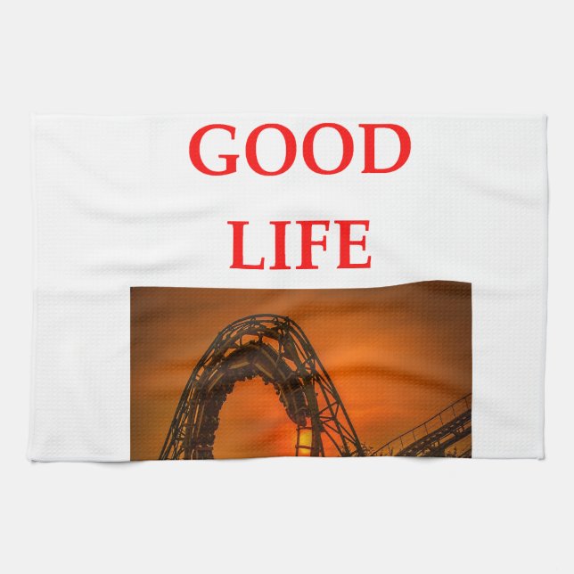 roller coaster kitchen towel (Horizontal)