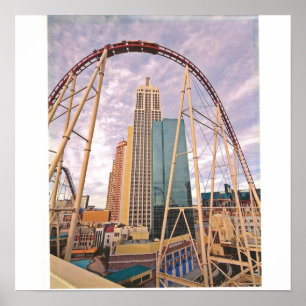 roller coaster NYNY Poster