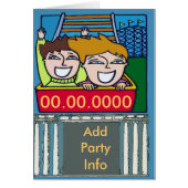Roller Coaster Party Cards (Front)