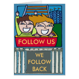 Roller Coaster Party Cards