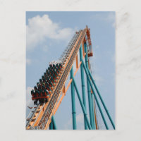 Roller Coaster Postcard