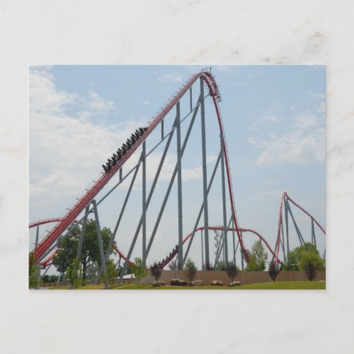 Roller Coaster Postcard