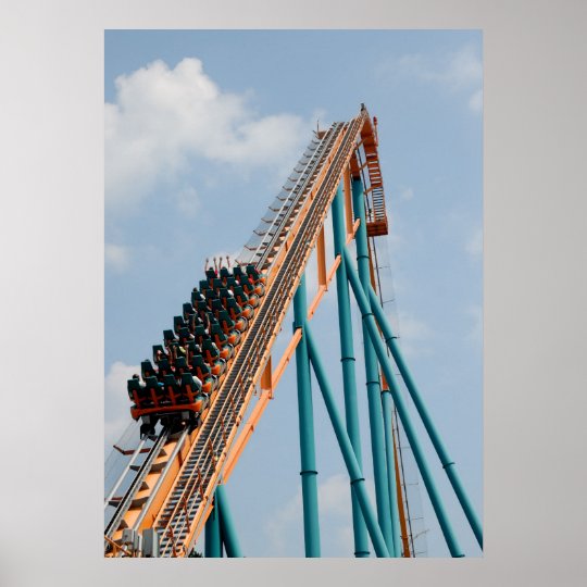 Roller Coaster Poster | Zazzle.com