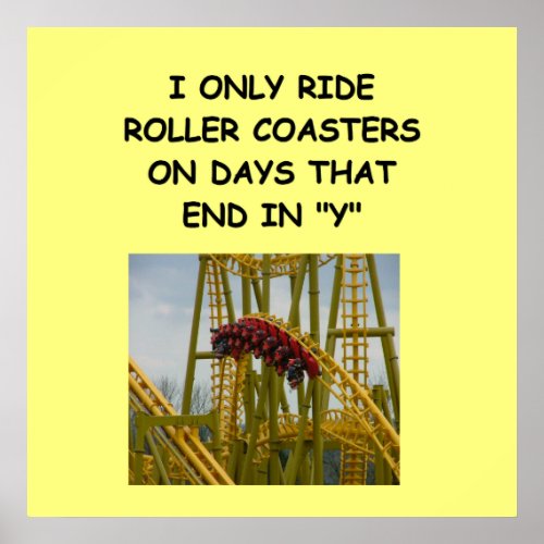 roller coaster poster