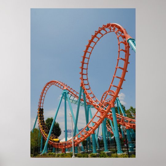 Roller Coaster Poster | Zazzle.com