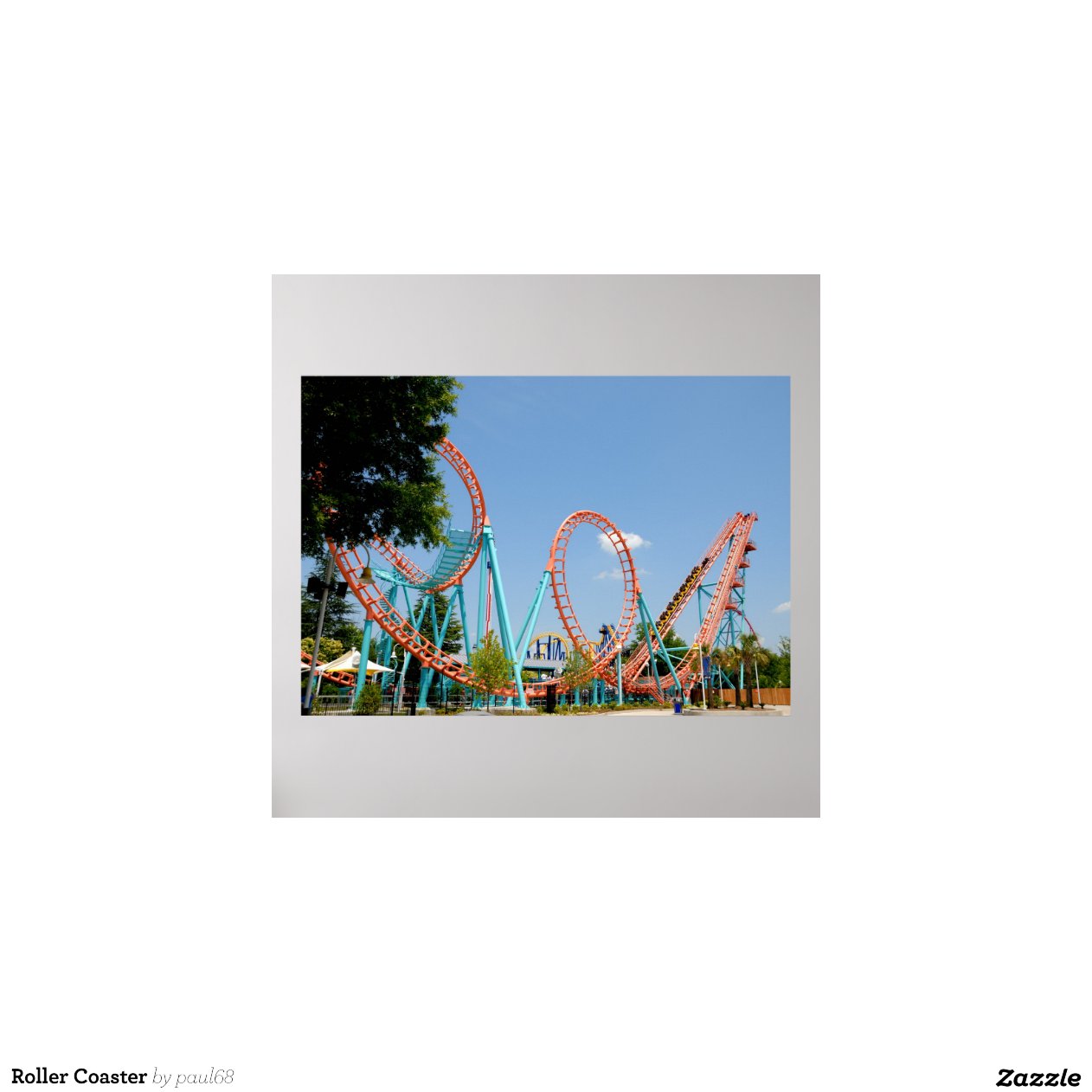 Roller Coaster Print | Zazzle