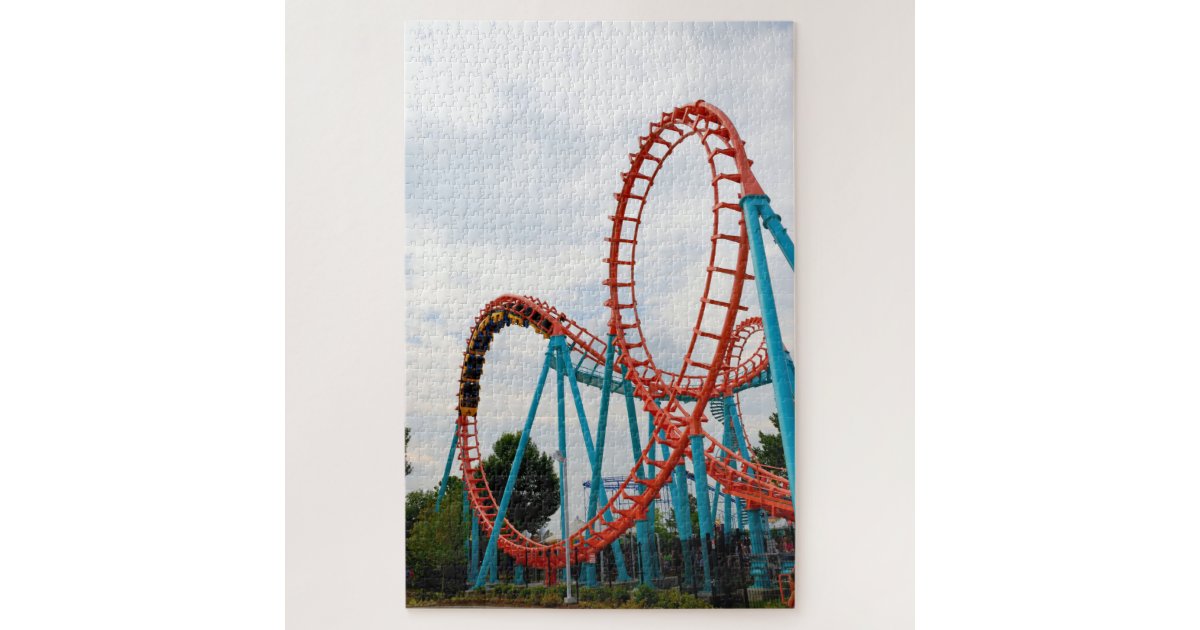 Roller Coaster Ride Jigsaw Puzzle | Zazzle