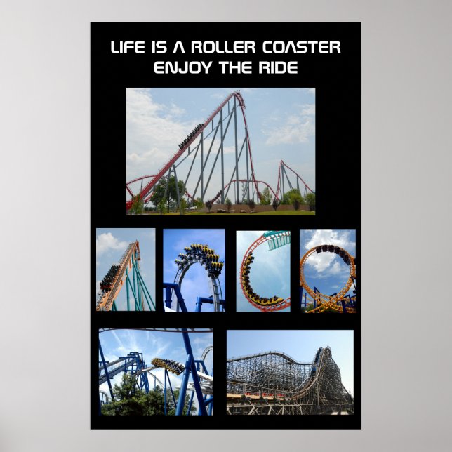 Roller Coaster Ride Poster (Front)