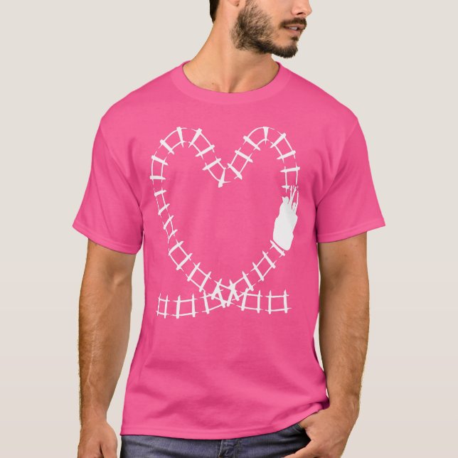 Roller Coaster  Rollercoaster Amusement Park 1 T-Shirt (Front)
