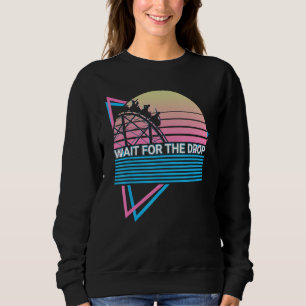 Roller Coaster Rollercoaster Retro Wait For The Dr Sweatshirt