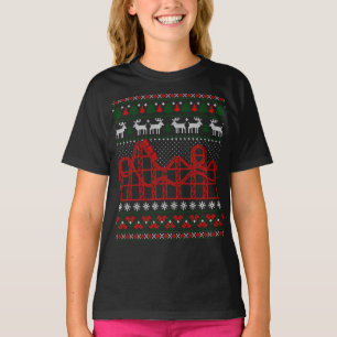 Roller Coaster Scene Ugly Christmas Sweater