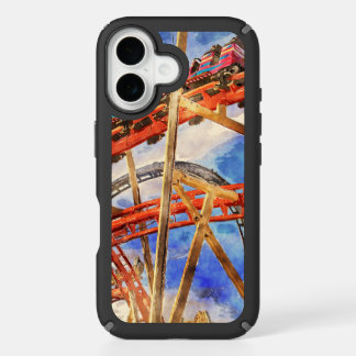 roller coaster the thrill and fun iPhone 16 case
