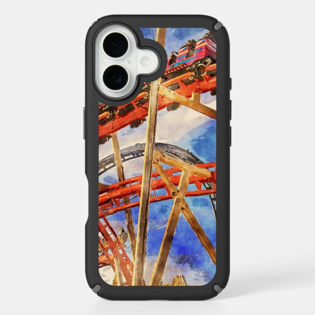 roller coaster the thrill and fun speck iPhone case (Front)
