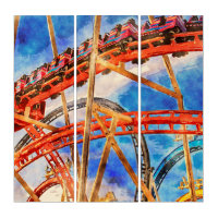 Roller coaster Triptych