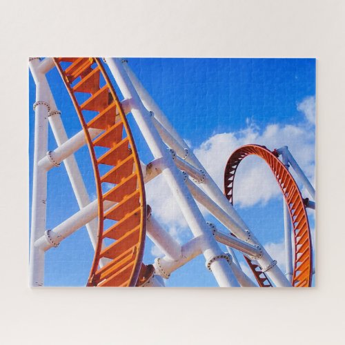 Roller coaster up and down jigsaw puzzle