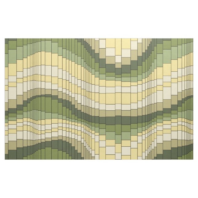 Roller Coaster Vintage Psychedelic Striped Fabric (Fat Quarter)