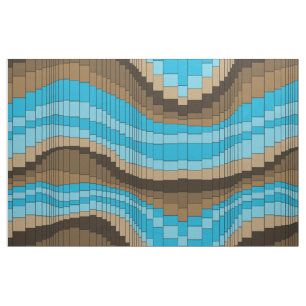 Roller Coaster Vintage Psychedelic Striped Fabric