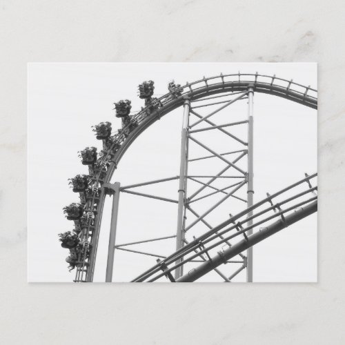 Roller Coaster X2 Six Flags Magic Mountain Postcard