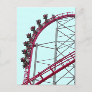 Roller Coaster X2 Six Flags Magic Mountain Postcard