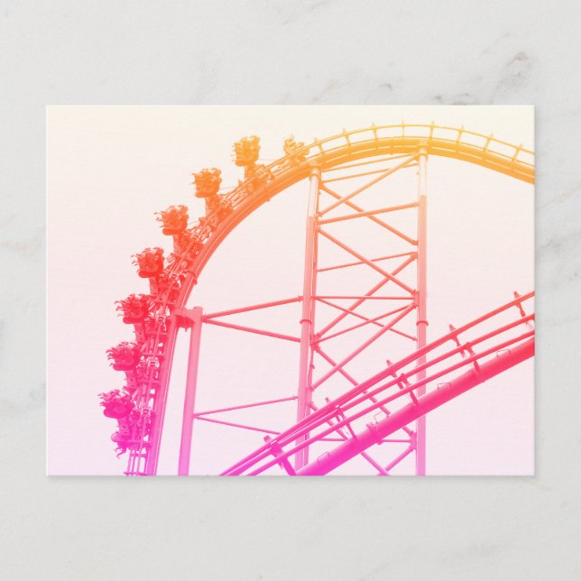 Roller Coaster X2 Six Flags Magic Mountain Postcard (Front)