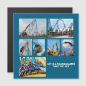 Roller Coasters magnetic card (Front/Back)