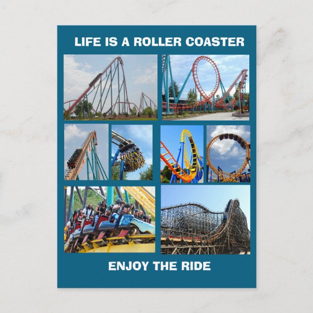 ROLLER COASTERS  POSTCARD (Front)